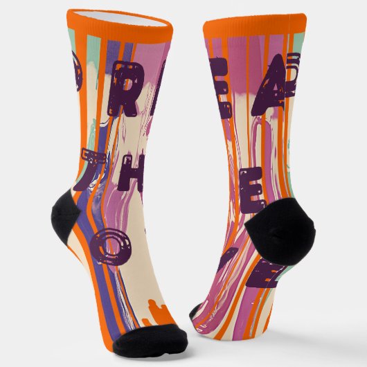 Verbreitung der Liebe schmolzene Farben Positive Z Socken (Gewinkelt)