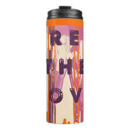 Verbreitung der Liebe schmolzene Farben Positive Z Thermosbecher