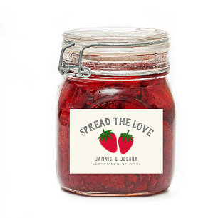 Verbreitung der Liebe Strawberry Jam Couple Gevor Lebensmitteletikett