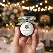 Verbreitung der Liebe Strawberry Jam Gastgeschenk  Runder Aufkleber