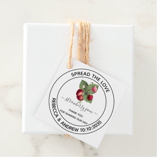 Verbreitung der Liebe StrawberryJ am Kraft Paper B Geschenkanhänger (Beispiel)