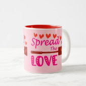 Verbreitung der Liebe: Valentine Zweifarbige Tasse (VorderseiteRechts)