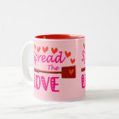Verbreitung der Liebe: Valentine Zweifarbige Tasse (Vorderseite Links)