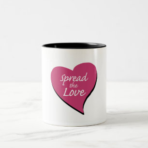 Verbreitung der Liebe Zweifarbige Tasse