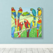 Verbreitung der Nachrichten Leinwanddruck (Insitu (Holzboden))