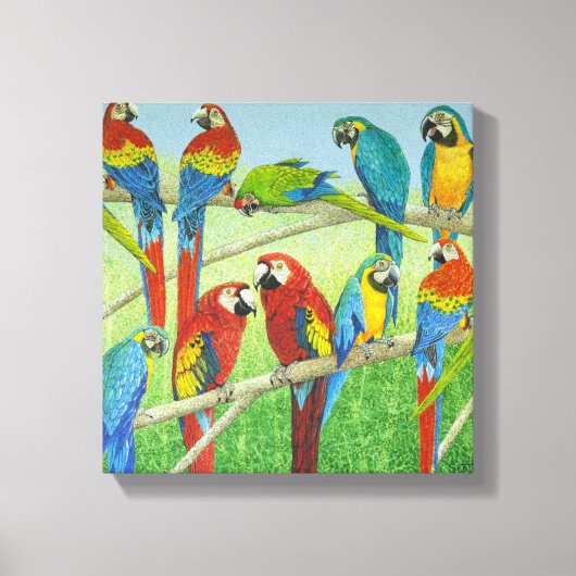 Verbreitung der Nachrichten Leinwanddruck (Vorderseite)