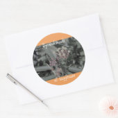 Verbreitung der Samen von Glücksstempeln Runder Aufkleber (Umschlag)