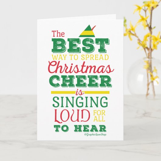 Verbreitung der Weihnachtskreide Holiday Typografi Karte (Gelbe Blume)