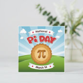 Verbreitung des Word-Pi-Tages Einladung (Stehend Vorderseite)