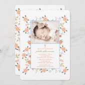 Verbreitung von Blume Foto Einladung (Vorne/Hinten)