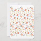 Verbreitung von Blume Foto Einladung (Rückseite)