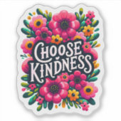 Verbreitung von Freundlichkeit durch leuchtende Bl Aufkleber (Vorderseite)