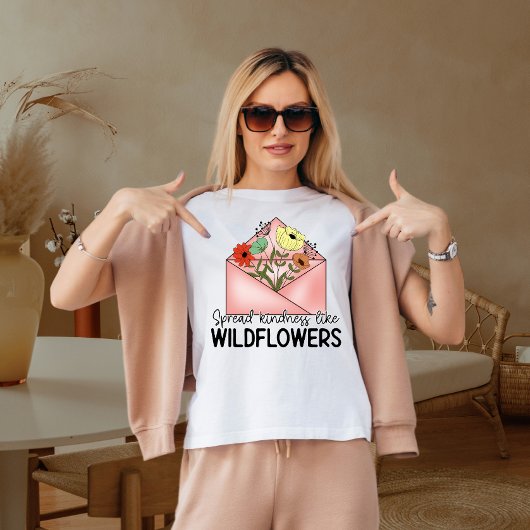 Verbreitung von Freundlichkeit wie wilde Blume T-Shirt