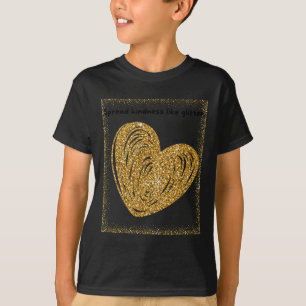 Verbreitung von Güte wie Glitzer-Sticker T-Shirt