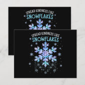 Verbreitung von Güte wie Schneeflocken Weihnachtsl (Vorne/Hinten)