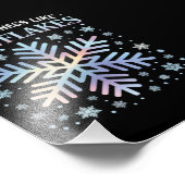 Verbreitung von Güte wie Schneeflocken Weihnachtsl Fotodruck (Ecke)