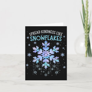 Verbreitung von Güte wie Schneeflocken Weihnachtsl Karte