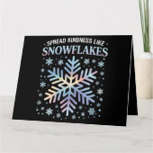 Verbreitung von Güte wie Schneeflocken Weihnachtsl Karte (Vorderseite)