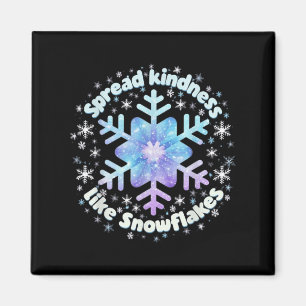 Verbreitung von Güte wie Schneeflocken Weihnachtsl Magnet