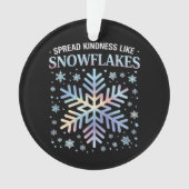 Verbreitung von Güte wie Schneeflocken Weihnachtsl Ornament (Vorderseite)