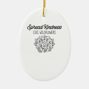 Verbreitung von Güte wie Wildblumen Sweet Positive Keramik Ornament