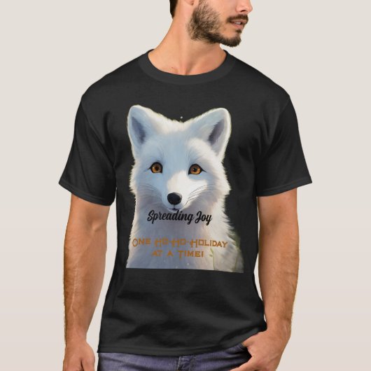 Verbreitung von Joy Arctic Fox Holiday T-Shirt (Vorderseite)