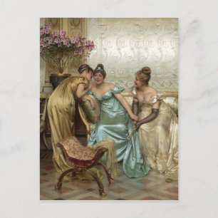 Verbreitung von Klatsch - Vintage Motive Postkarte