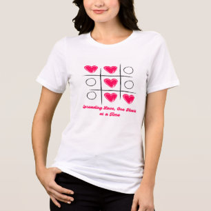 Verbreitung von Liebe, ein Herz nach dem anderen Tri-Blend Shirt