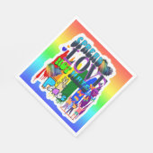 Verbreitung von Liebe nicht hassen | LGBTQI+ Serviette (Ecke)