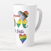 Verbreitung von Liebe nicht hassen Milchtasse (Rechte Ecke)