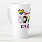 Verbreitung von Liebe nicht hassen Milchtasse (Linke Ecke)