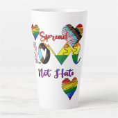 Verbreitung von Liebe nicht hassen Milchtasse (Vorderseite)
