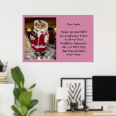 Verbreitung von Liebe und Friedensplakat Poster (Heimbüro)