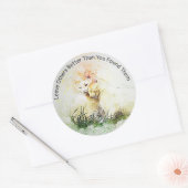 Verbreitung von Liebe und Kindheit Inspiration Kat Runder Aufkleber (Umschlag)