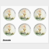 Verbreitung von Liebe und Kindheit Inspiration Kat Runder Aufkleber (Blatt)