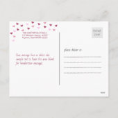 VERBREITUNG VON LIEBE UND KINDNESS FEIERTAGSPOSTKARTE (Rückseite)