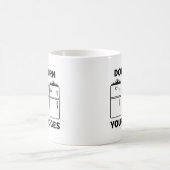 Verbrenne deine Kühlschränke nicht Kaffeetasse (Mittel)