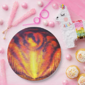 Verbrennen von Sky Pappteller (Party)