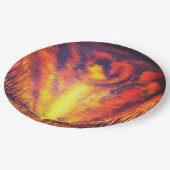 Verbrennen von Sky Pappteller (Schrägansicht)