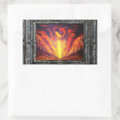 Verbrennen von Sky Rechteckiger Aufkleber (Tasche)