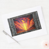 Verbrennen von Sky Rechteckiger Aufkleber (Umschlag)