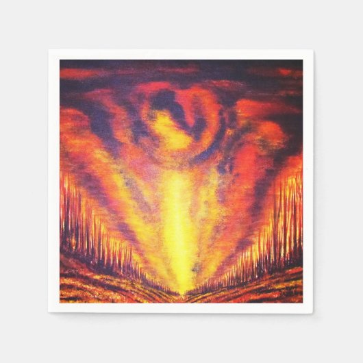 Verbrennen von Sky Serviette (Vorderseite)