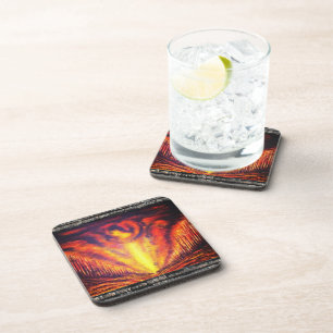 Verbrennen von Sky Untersetzer