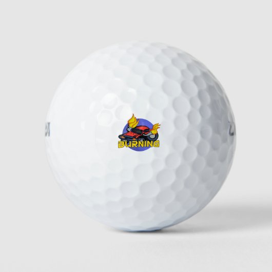 Verbrennung Golfball (Vorderseite)