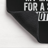 Verbrennung ist meine letzte Hoffnung für rauchend Mousepad (Ecke)