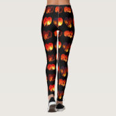 Verbrennung von Liebe-WaldbrändenLeggings Leggings (Rückseite)
