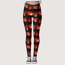Verbrennung von Liebe-WaldbrändenLeggings