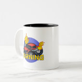 Verbrennung Zweifarbige Tasse (Vorderseite Links)