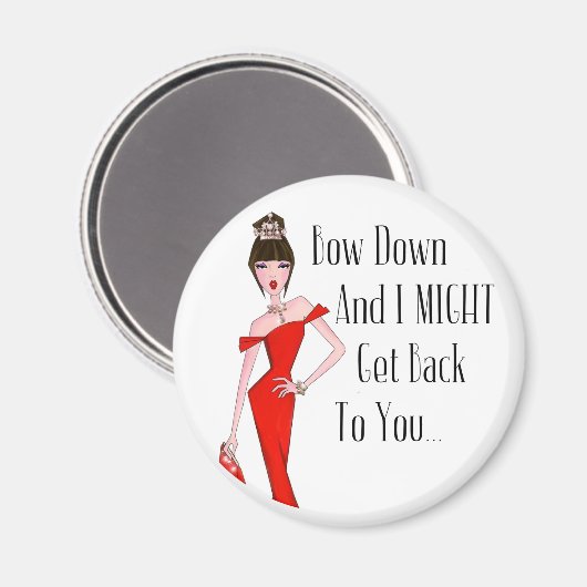 "Verbringe dich, und ich komme vielleicht wieder z Magnet (Vorderseite/Rückseite)