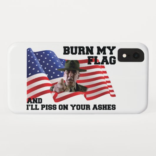 Verbringe nicht meine Flagge Case-Mate iPhone Hülle (Rückseite (Horizontal))